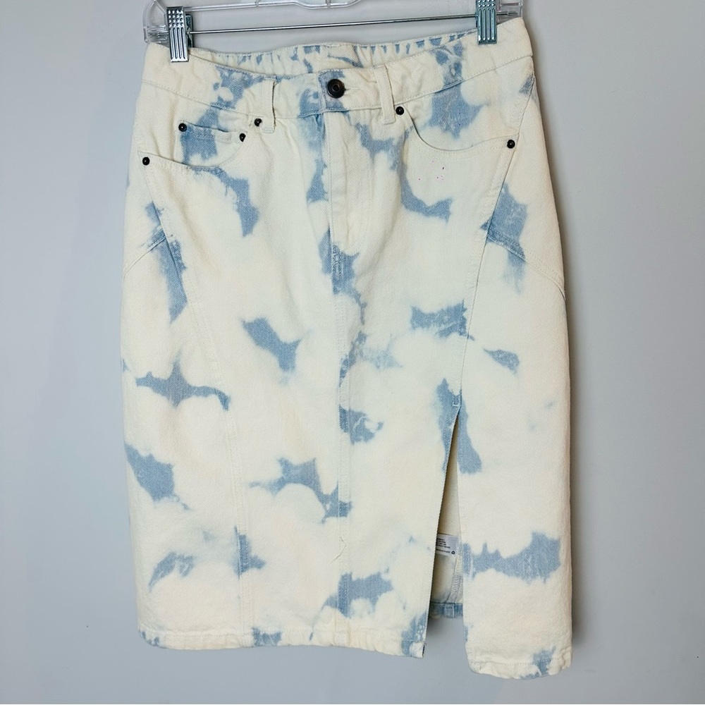 Future Collective Women's High-Rise Midi Denim Skirt Gabriella‎ Karefa 6. C68